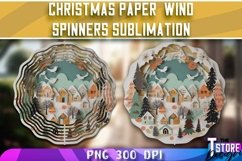 Christmas Paper Wind Spinners Sublimation|Paper Quilling Product Image 1
