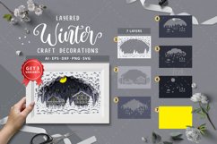 Christmas Papercut 3D Layered, Schwibbogen 3D Layerd Product Image 1