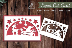 Christmas Papercut Card SVG Product Image 1