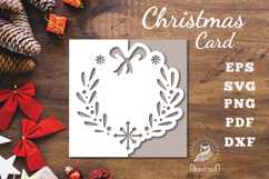 Christmas Papercut Card SVG Product Image 1