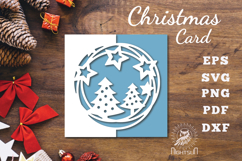 Christmas Papercut Card SVG Product Image 1
