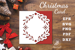 Christmas Papercut Card SVG Product Image 1