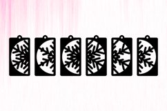 Christmas Tags SVG. Christmas Tags with Snowflakes Product Image 2