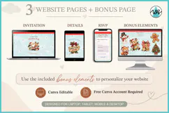 Christmas Party Invitation Website Canva Template RSVP Product Image 5