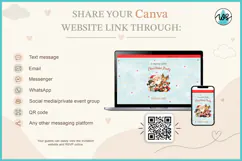 Christmas Party Invitation Website Canva Template RSVP Product Image 7