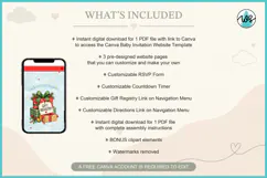 Christmas Party Invitation Website Canva Template RSVP Product Image 9