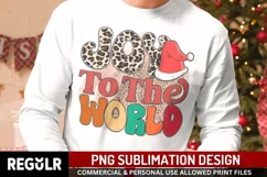 Joy to the world Sublimation, Christmas PNG Product Image 1