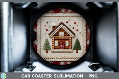 GorgeousChristmas Patch Car Coaster design.