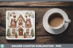 GorgeousChristmas Patch Square Coaster design.