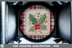 GorgeousChristmas Patch Car Coaster design.