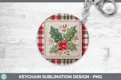 GorgeousChristmas Patch Keychain design.