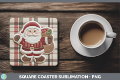 GorgeousChristmas Patch Square Coaster design.