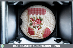 GorgeousChristmas Patch Car Coaster design.