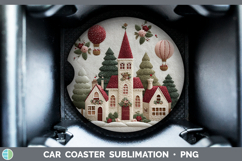 GorgeousChristmas Patch Car Coaster design.