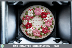 GorgeousChristmas Patch Car Coaster design.