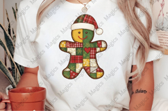 Christmas Patchwork Gingerbread Man PNG Product Image 2