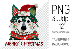  Christmas Patchwork Husky Dog PNG. Perfect for Christmas crafts, digital scrapbooking, stickers, greeting cards, DIY decor, and sublimation printing.
