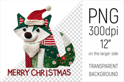  Christmas Patchwork Husky Dog PNG. Perfect for Christmas crafts, digital scrapbooking, stickers, greeting cards, DIY decor, and sublimation printing.