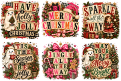 Christmas Patchwork PNG Sublimation Bundle Product Image 3