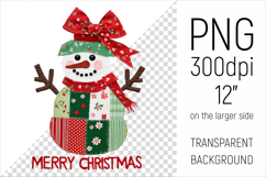  Christmas Patchwork Snowman Clipart. Perfect for Christmas crafts, digital scrapbooking, stickers, greeting cards, DIY decor, and sublimation printing.