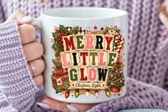 Christmas Patchwork Sublimation, Holly Jolly Cheer PNG Product Image 4