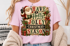 Christmas Patchwork Sublimation, Merry &amp; Bright PNG Product Image 3