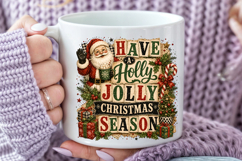 Christmas Patchwork Sublimation, Merry Christmas PNG Product Image 4