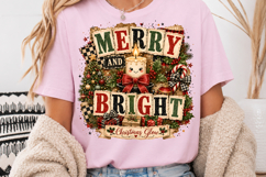 Christmas Patchwork Sublimation, Snowman Candle Holly Jolly Product Image 3