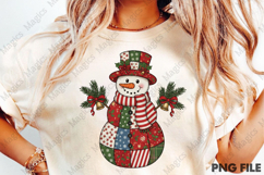Christmas patchwork, winter snowman Product Image 1