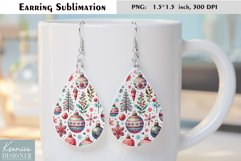 Christmas Delicate Design| Watercolor Winter Earring Product Image 1