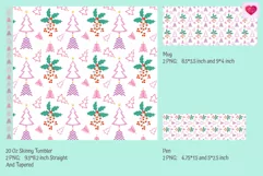 Christmas pattern 20 oz tumbler sublimation and mug and pen
