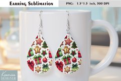 Christmas Delicate Design| Watercolor Winter Earring Product Image 1