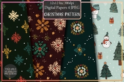 Christmas Patterns Christmas Paper Product Image 1