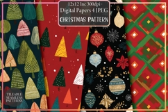 Christmas Pattern Backgrounds Product Image 1