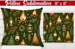 Pillow sublimation | Christmas Pattern | Happy Holidays Product Image 1