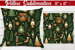 Pillow sublimation | Christmas Pattern | Happy Holidays Product Image 1