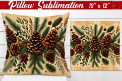 Pillow sublimation | Christmas Pattern | Happy Holidays Product Image 1
