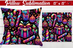 Pillow sublimation | Christmas Pattern | Happy Holidays Product Image 1
