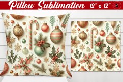 Pillow sublimation | Christmas Pattern | Happy Holidays Product Image 1