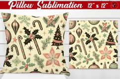 Pillow sublimation | Christmas Pattern | Happy Holidays Product Image 1