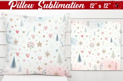 Pillow sublimation | Christmas Pattern | Happy Holidays Product Image 1