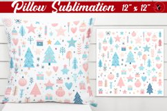 Pillow sublimation | Christmas Pattern | Happy Holidays Product Image 1