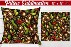 Pillow sublimation | Christmas Pattern | Happy Holidays Product Image 1