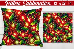 Pillow sublimation | Christmas Pattern | Happy Holidays Product Image 1