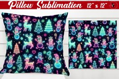 Pillow sublimation | Christmas Pattern | Happy Holidays Product Image 1