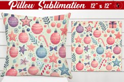Pillow sublimation | Christmas Pattern | Happy Holidays Product Image 1