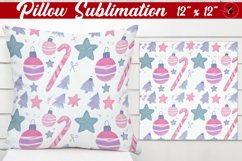 Pillow sublimation | Christmas Pattern | Happy Holidays Product Image 1