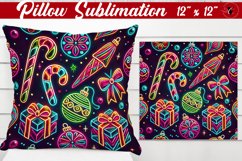 Pillow sublimation | Christmas Pattern | Happy Holidays Product Image 1