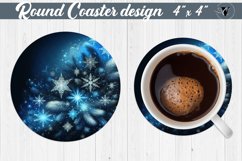 Round Coasters | Christmas Pattern | Christmas Product Image 1