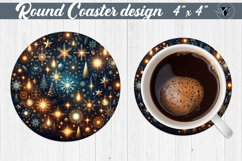 Round Coasters | Christmas Pattern | Christmas Product Image 1